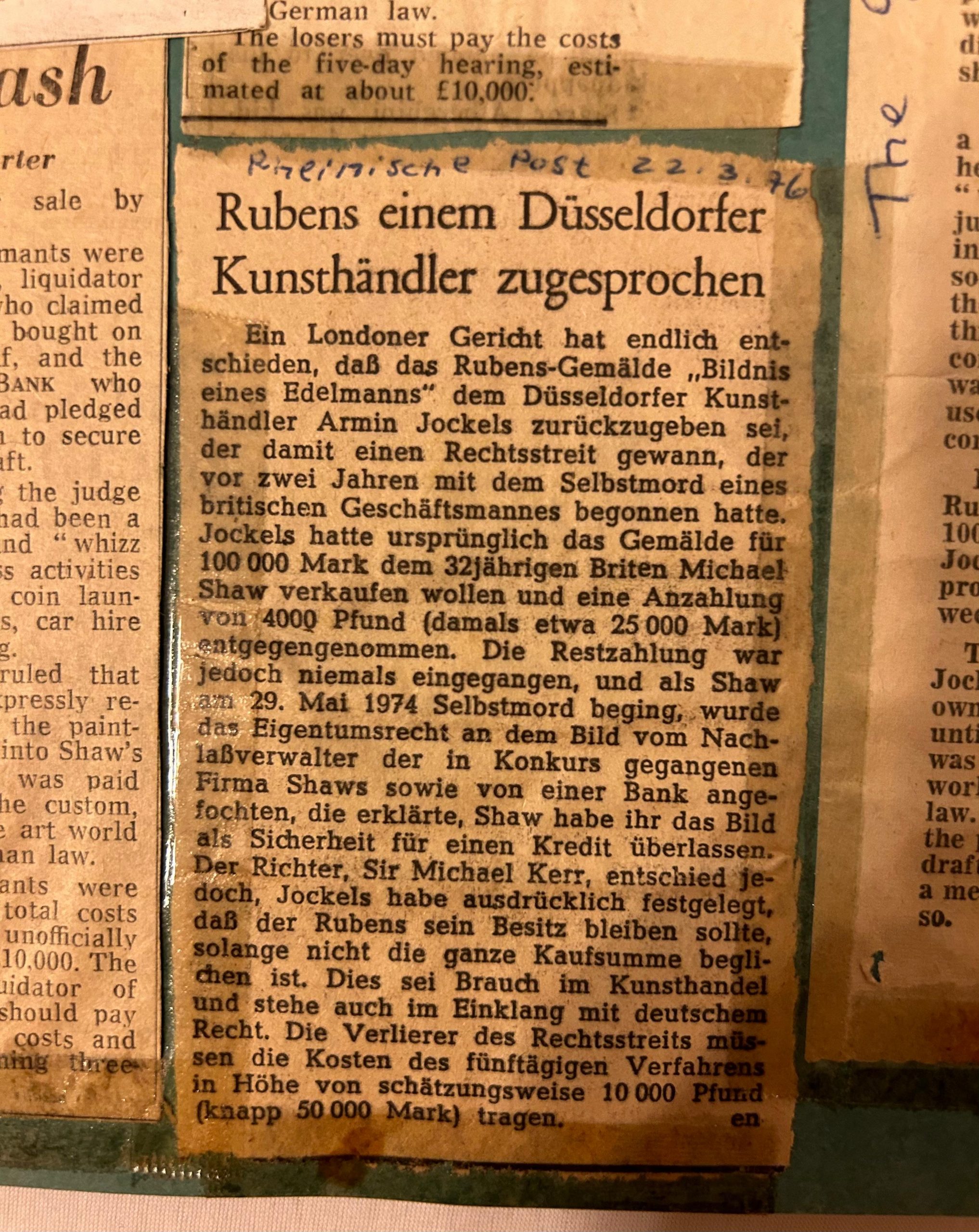 Rheinische Post, 22.3.1976